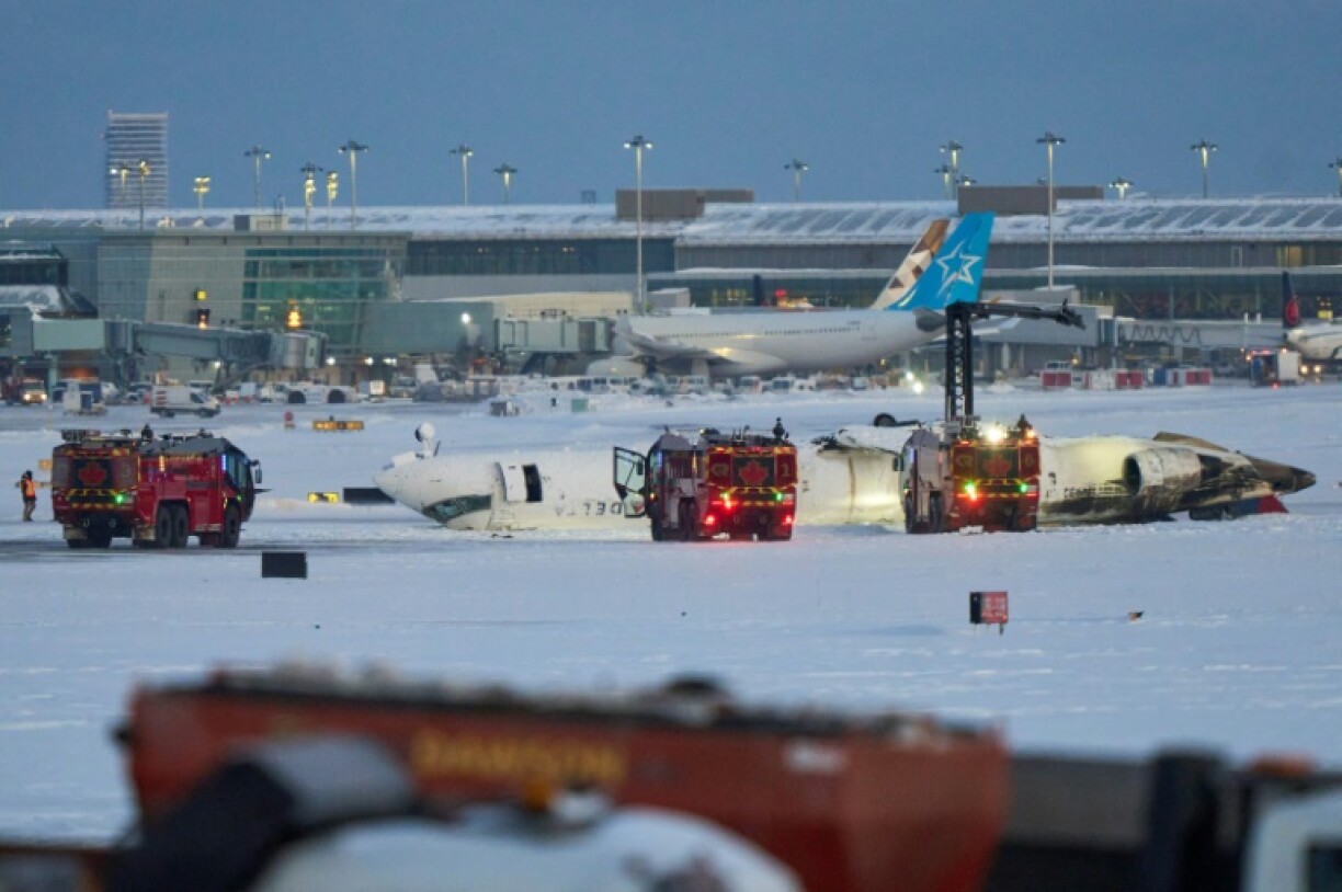 Un avion de Delta Air Lines s'est retourné sur le tarmac de l'aéroport de Toronto le 17 février 2025