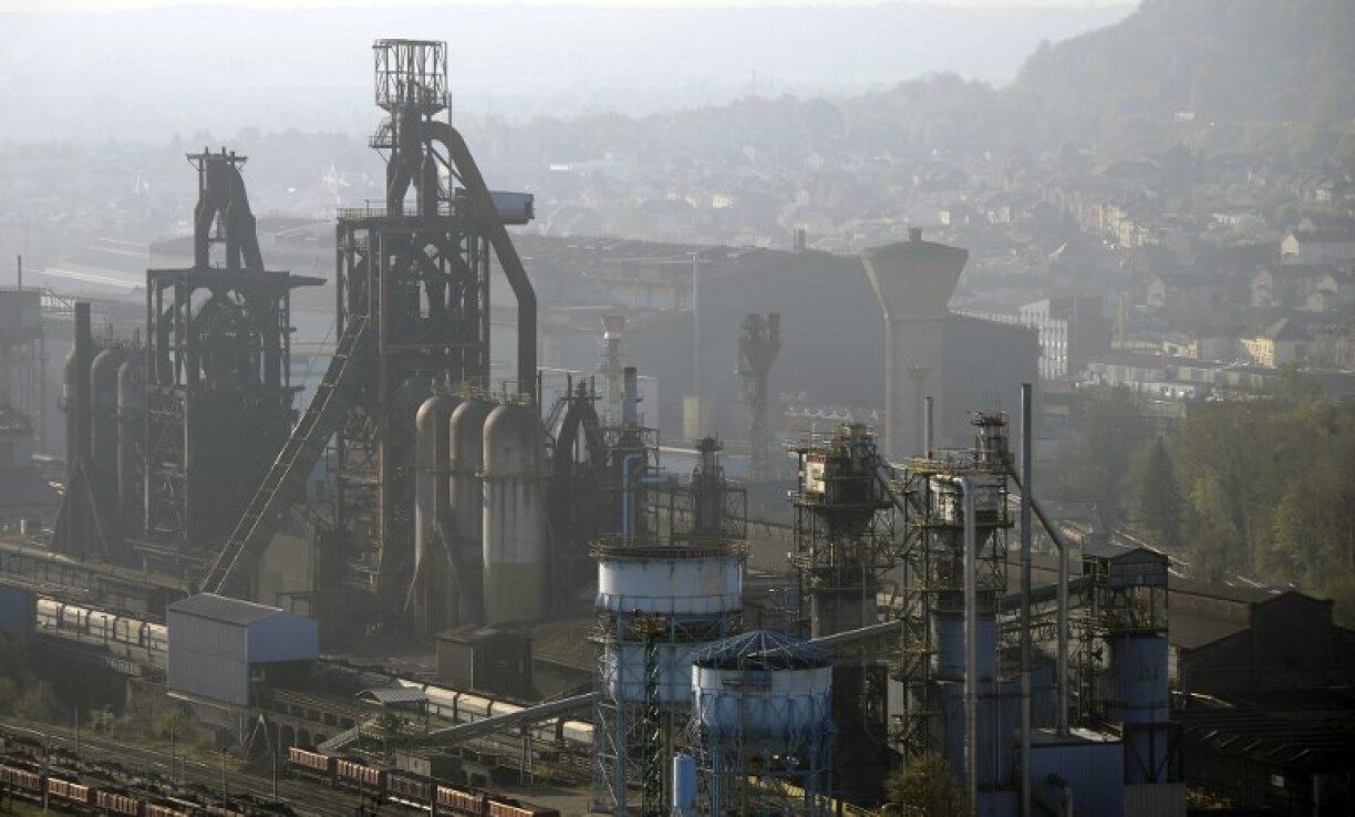 Les hauts fourneaux d'ArcelorMittal à Florange, symbole d'une industrie à l'agonie en Lorraine.