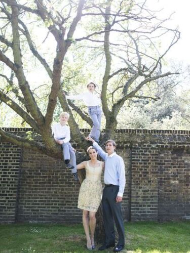 Prince Gabriel and Prince Noah climbing the family tree.