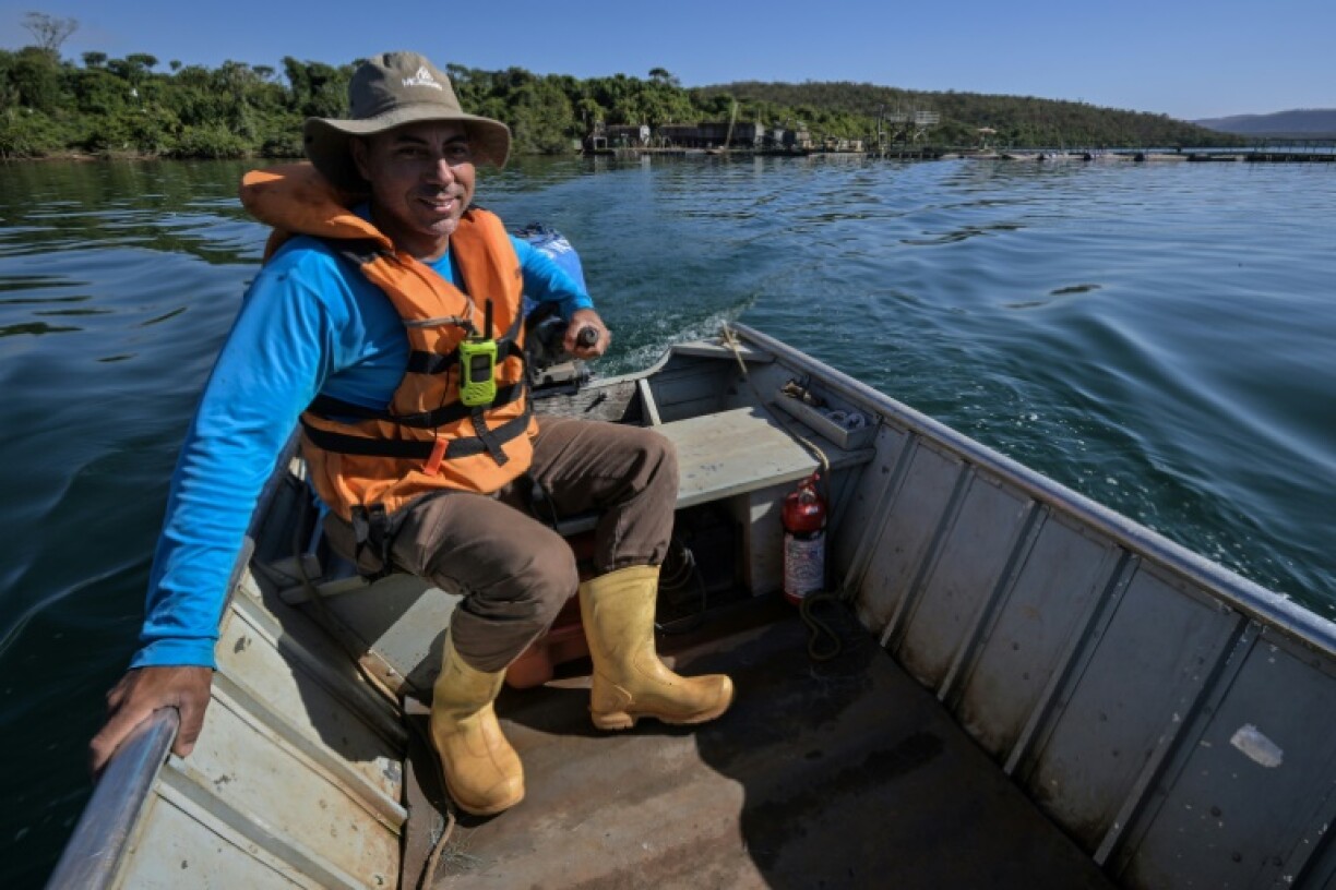 Sergio Secco, an employee of Fider Pescados, is worried that the impact of US President Donald Trump's tariffs on Brazilian fish products could cost him his job