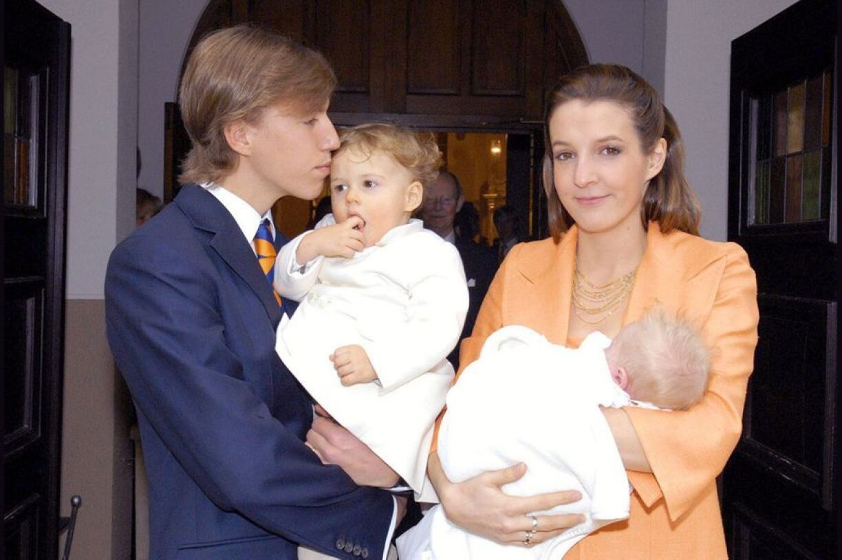 Prince Louis and Princess Tessy at the baptism of their youngest son Prince Noah in 2007.