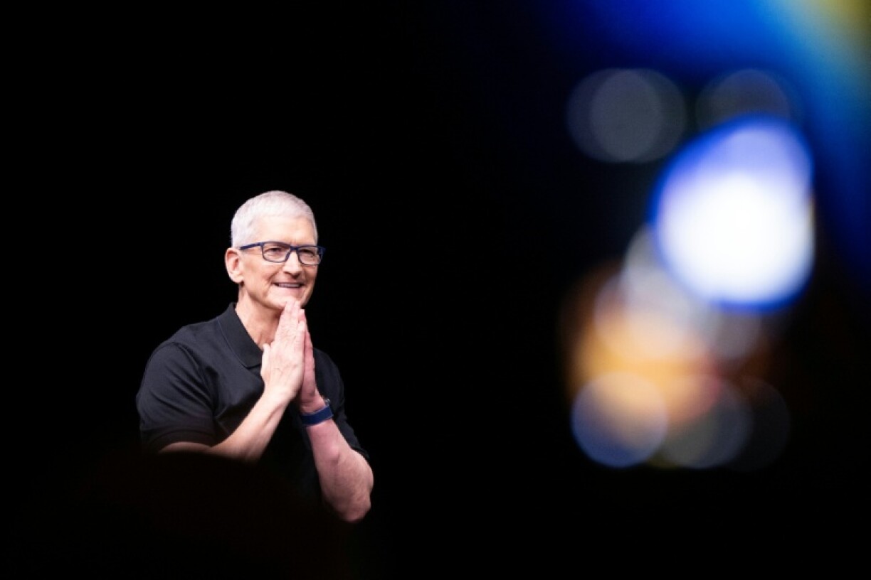 Le patron d'Apple Tim Cook lors d'un événement à Cupertino, en Californie, le 9 septembre 2025