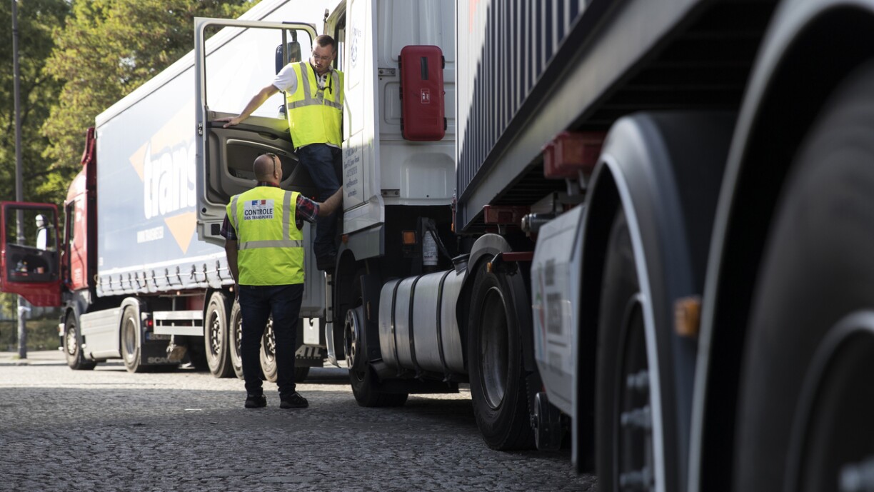 Eng Camionskontroll Frankräich.