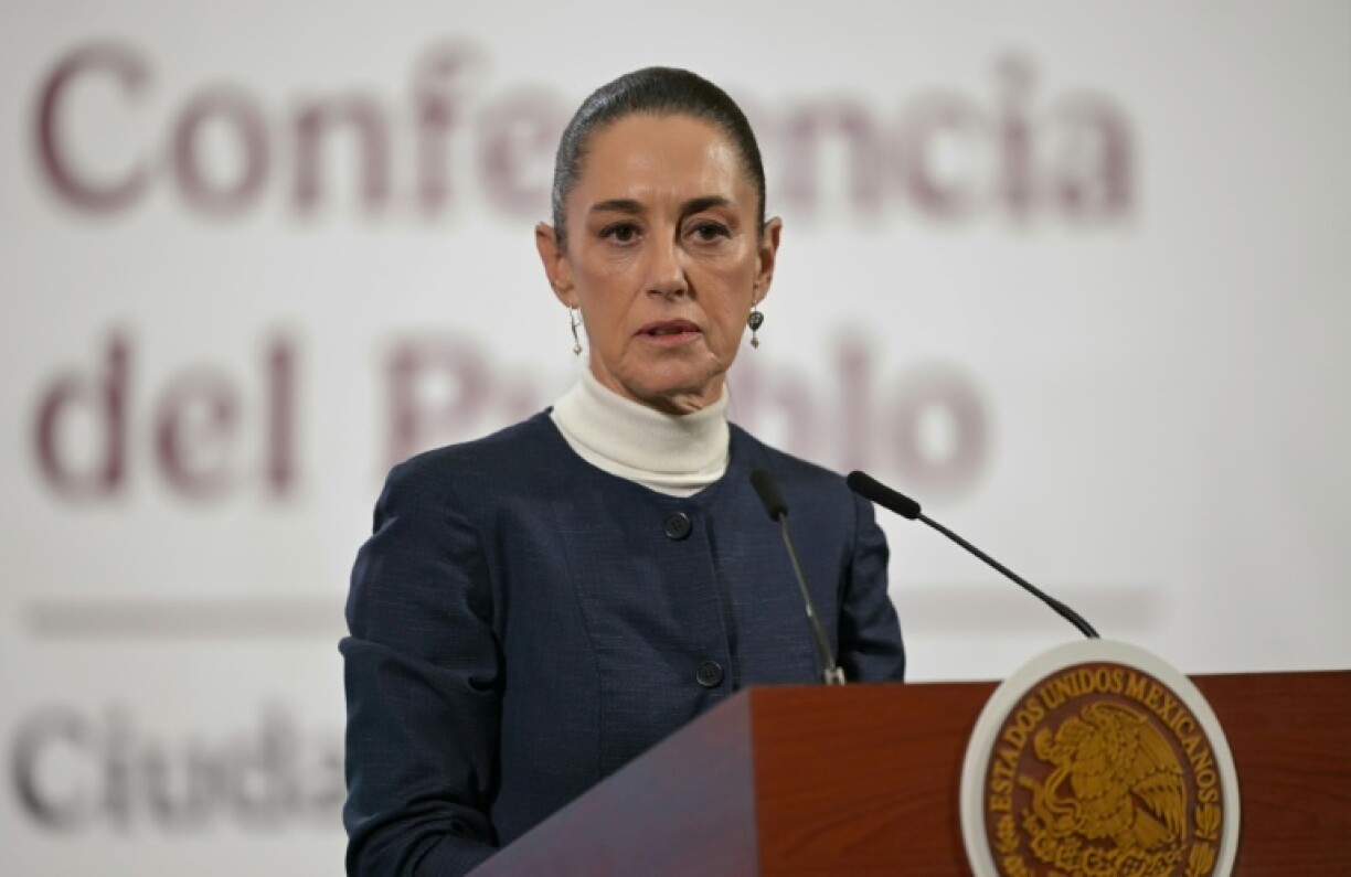 La présidente mexicaine Claudia Sheinbaum à Mexico, le 3 février 2025
