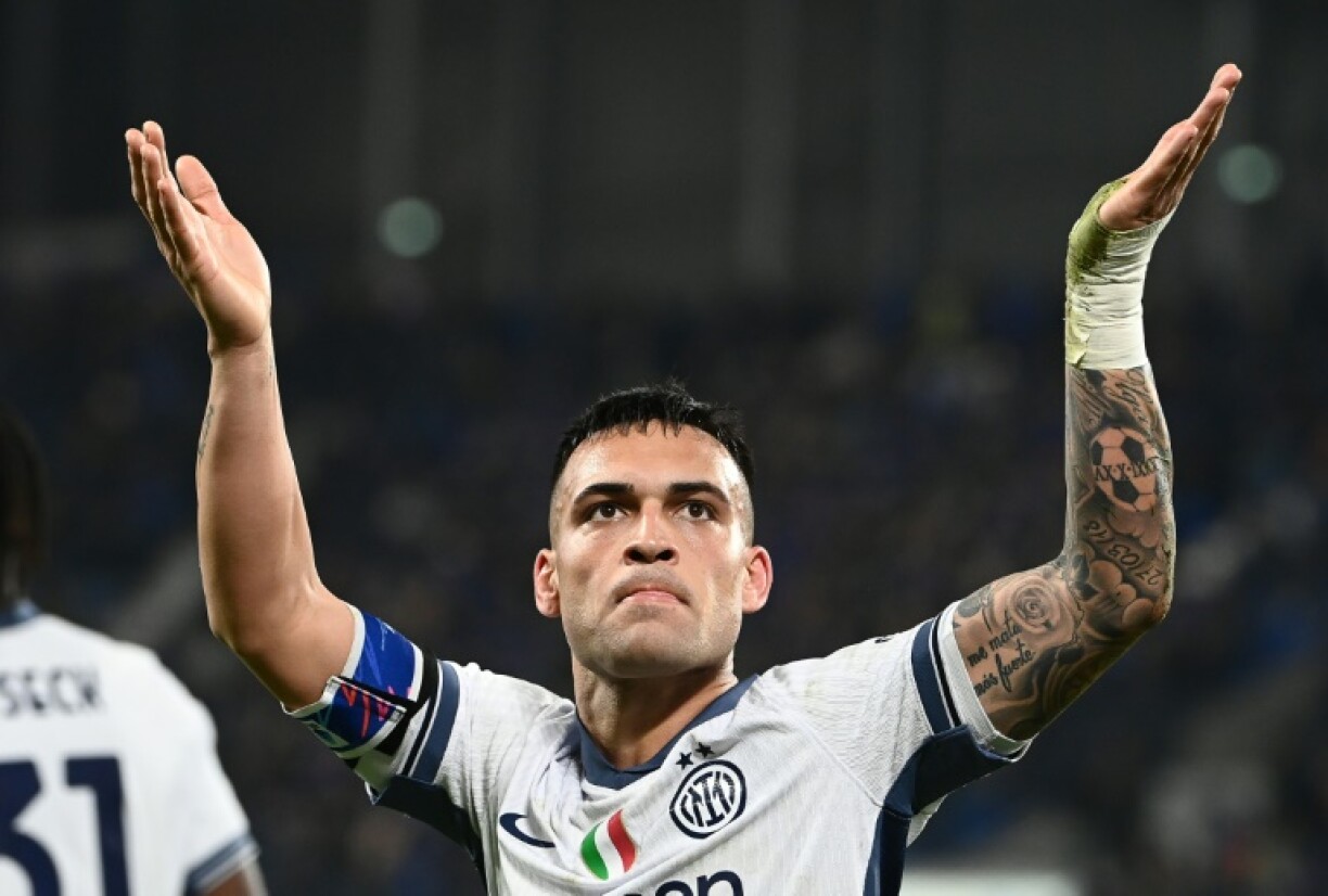 Inter Milan's Argentine forward Lautaro Martinez