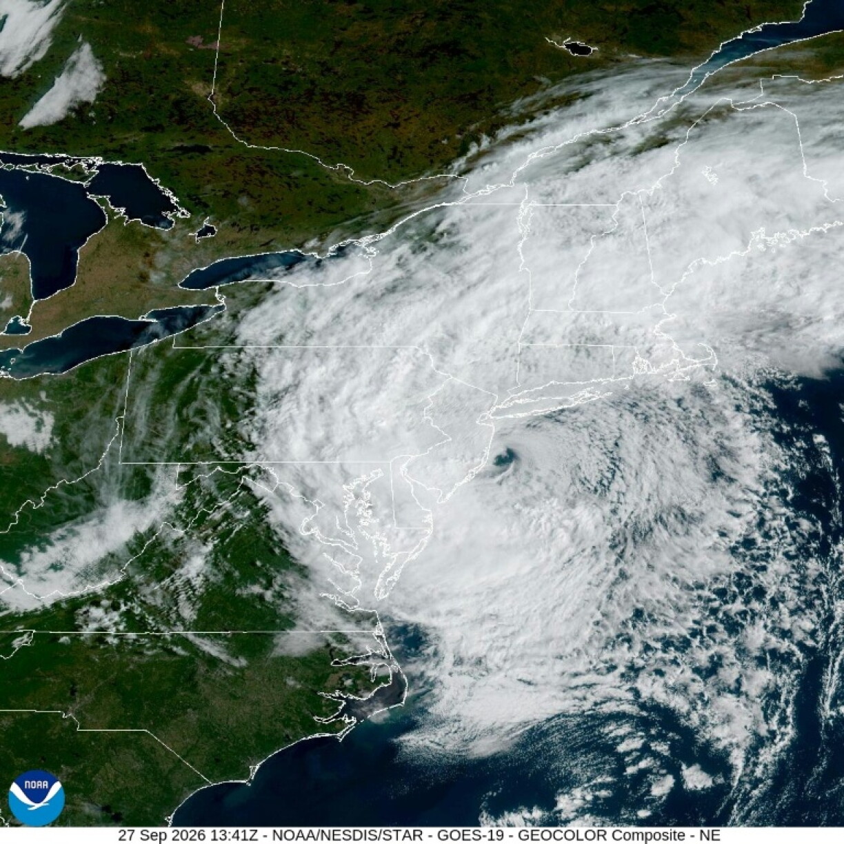 Nor'easters can look strikingly like hurricanes, but they are categorically different