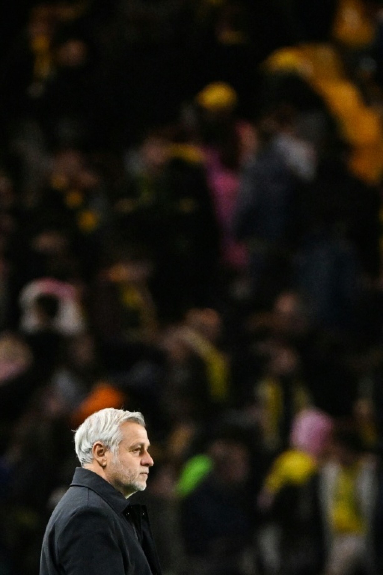 L'entraineur du Losc Bruno Genesio lors de la rencontre face à Nantes, à Nantes, le 25 octobre 2025