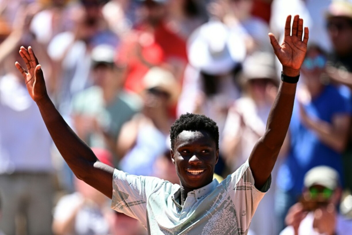 Le Français Moïse Kouame, tombeur du Croate Marin Cilic, le 26 mai 2026 à Roland-Garros