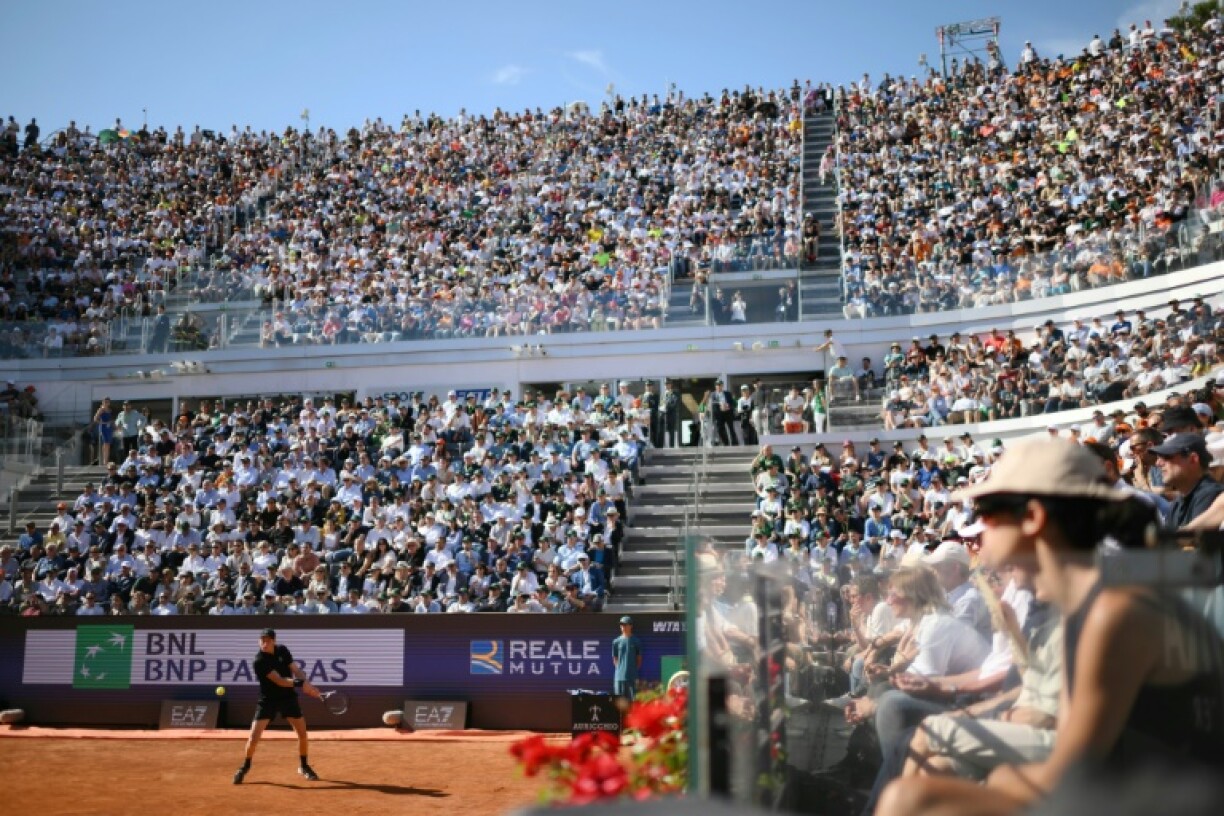 Jannik Sinner delighted fans on centre court in Rome