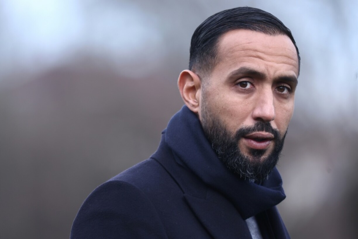 Le directeur du footbal de l'OM Medhi Benatia, photographié avant un match de coupe de France à Bourg-en-Bresse le 21 décembre, a démissionné de son poste dimanche
