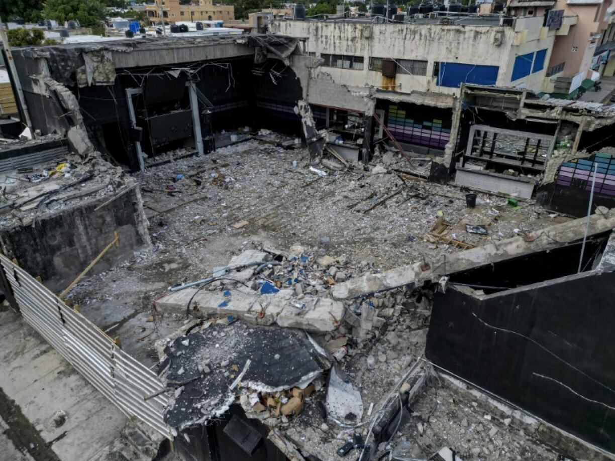 The roof of the Jet Set club in the capital Santo Domingo caved in early on April 8, during a concert by merengue star Rubby Perez
