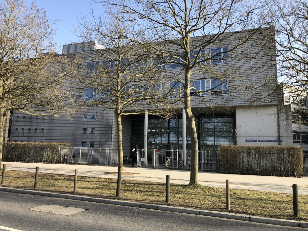 L'incident s'est déroulé devant l'École européenne, au Kirchberg.