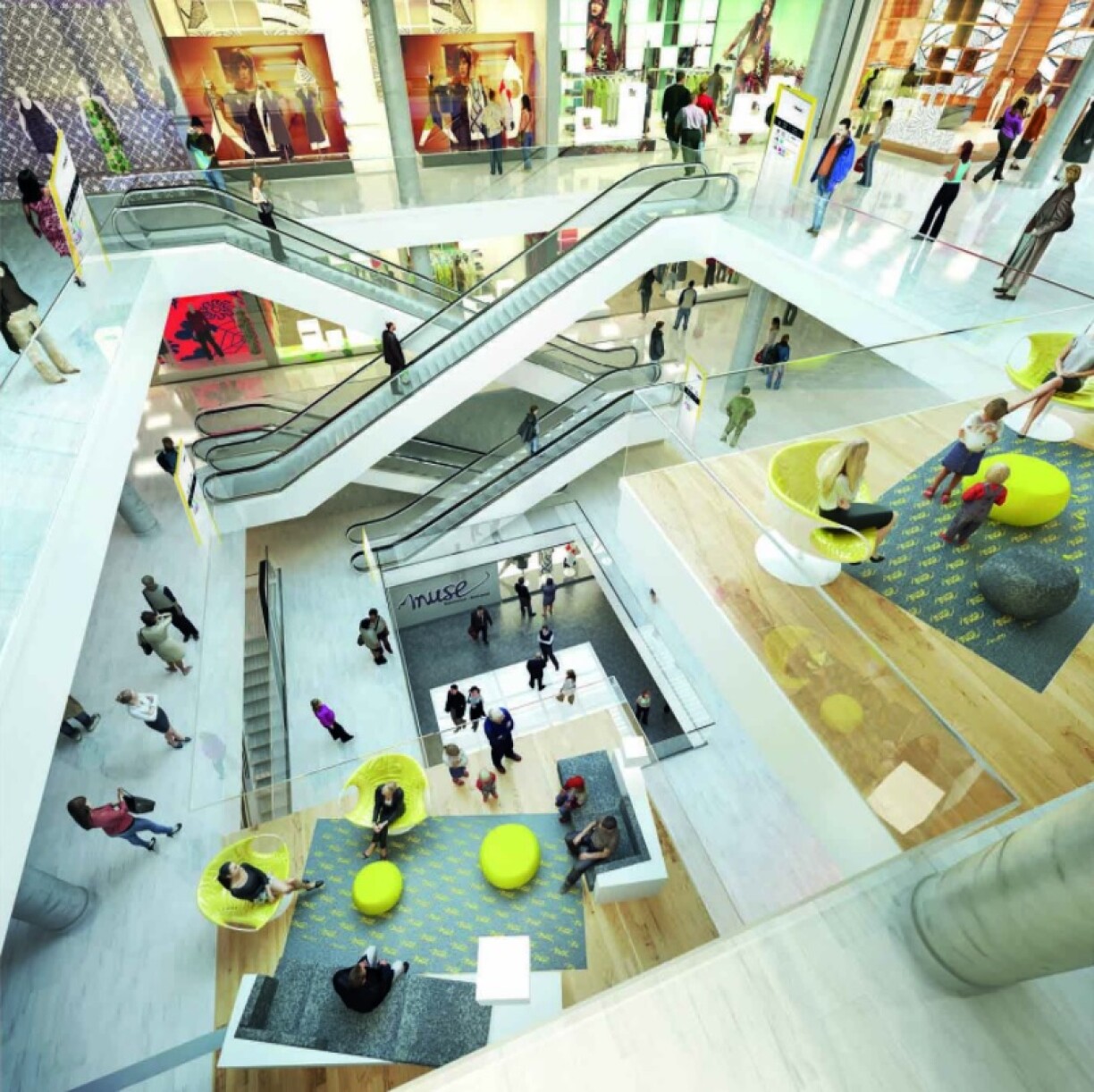 Le centre commercial Muse... à l'époque où on pouvait y circuler librement!