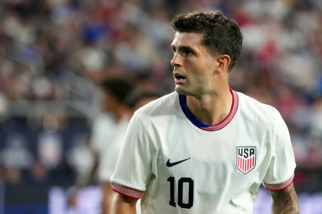 Christian Pulisic of the United States looks on during an international friendly against Japan