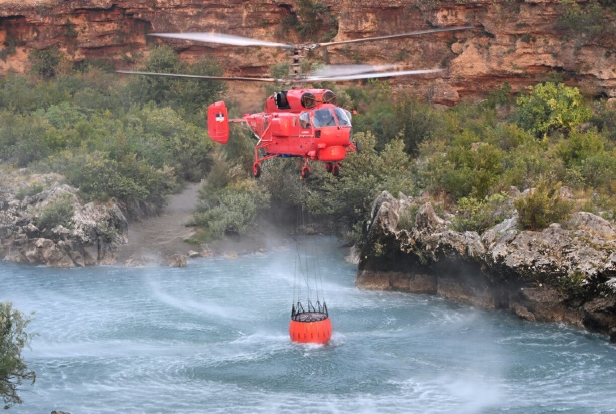 In Montenegro, a soldier died and another was seriously injured when their water tanker overturned while fighting wildfires in the hills north of Podgorica