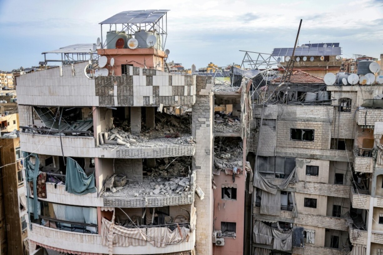 The strike on the south Beirut building damaged its top floors