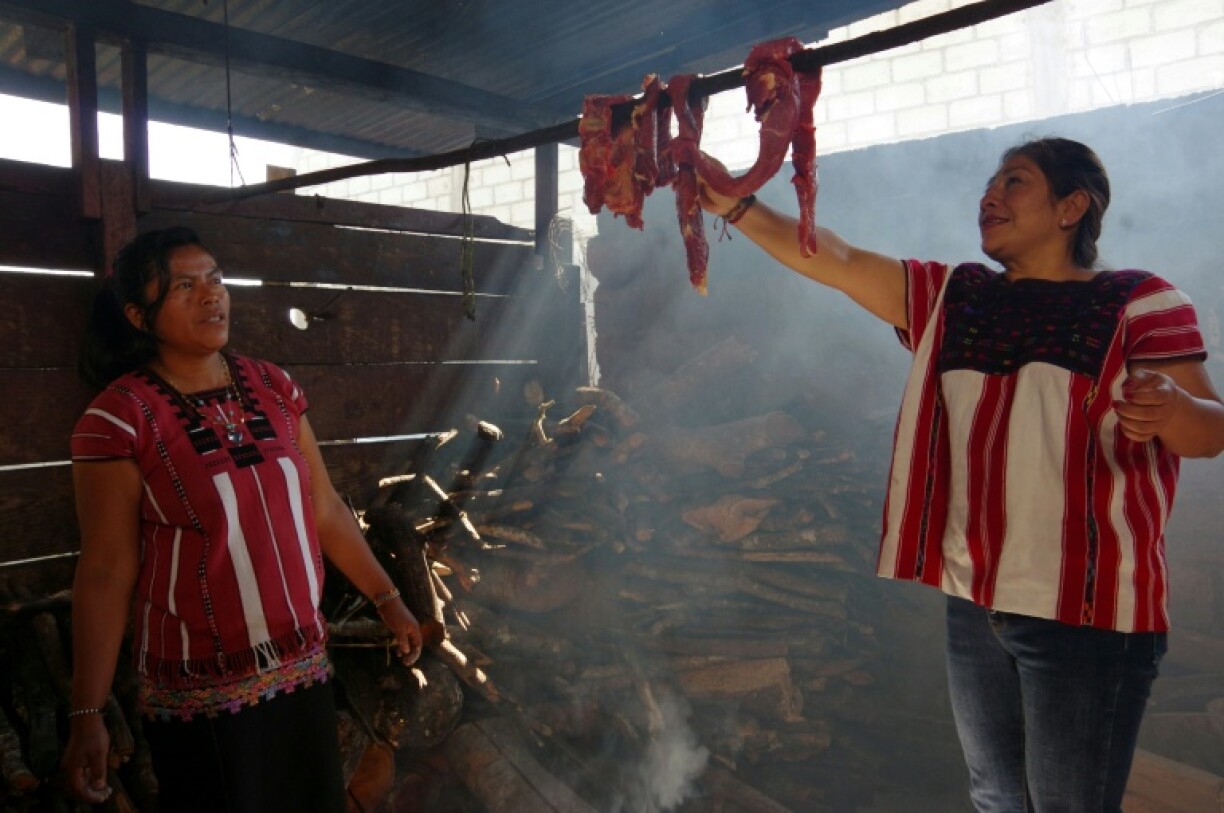 Refrigerators are still a luxury for some Mexicans, such as these members of the Tzeltal Indigenous community who smoke meat to preserve it instead