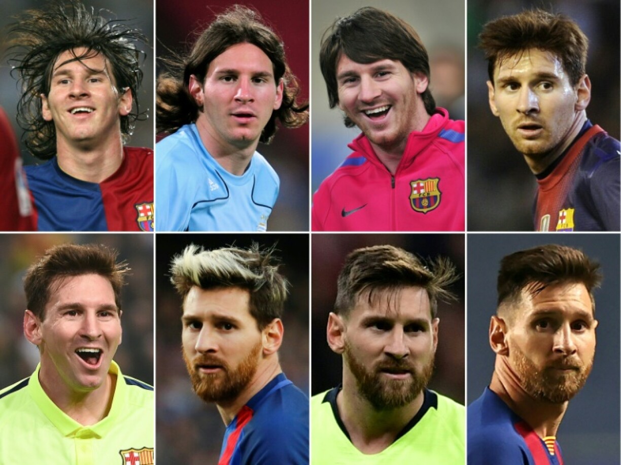 Lionel Messi avec le FC Barcelone en 2006, 2008, 2010, 2012, 2014, 2016 et 2018