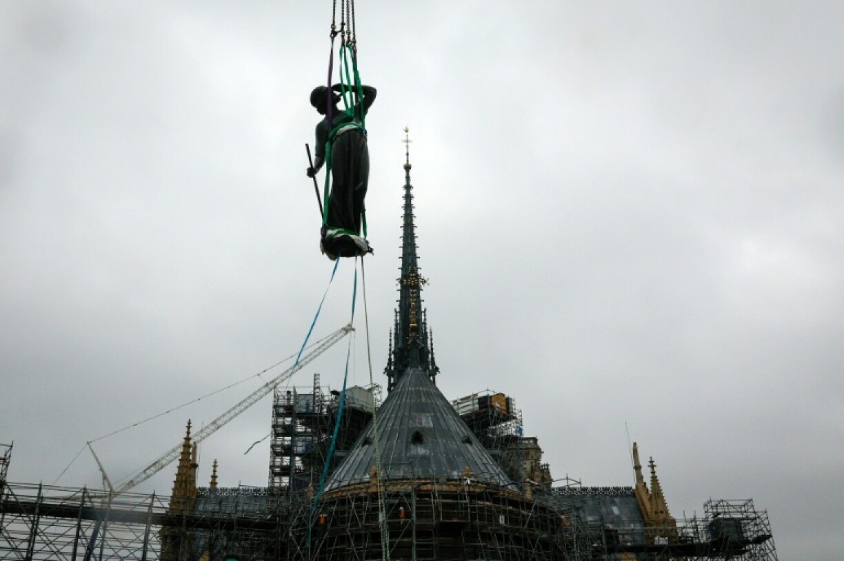 The statue had been removed only days before a 2019 devastating fire