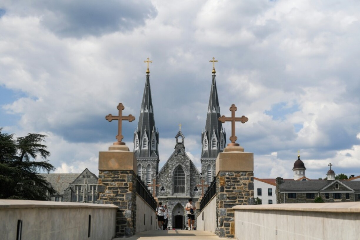 The St. Thomas of Villanova Church on the campus of Villanova University, the alma mater of the first American Pope, Leo XIV