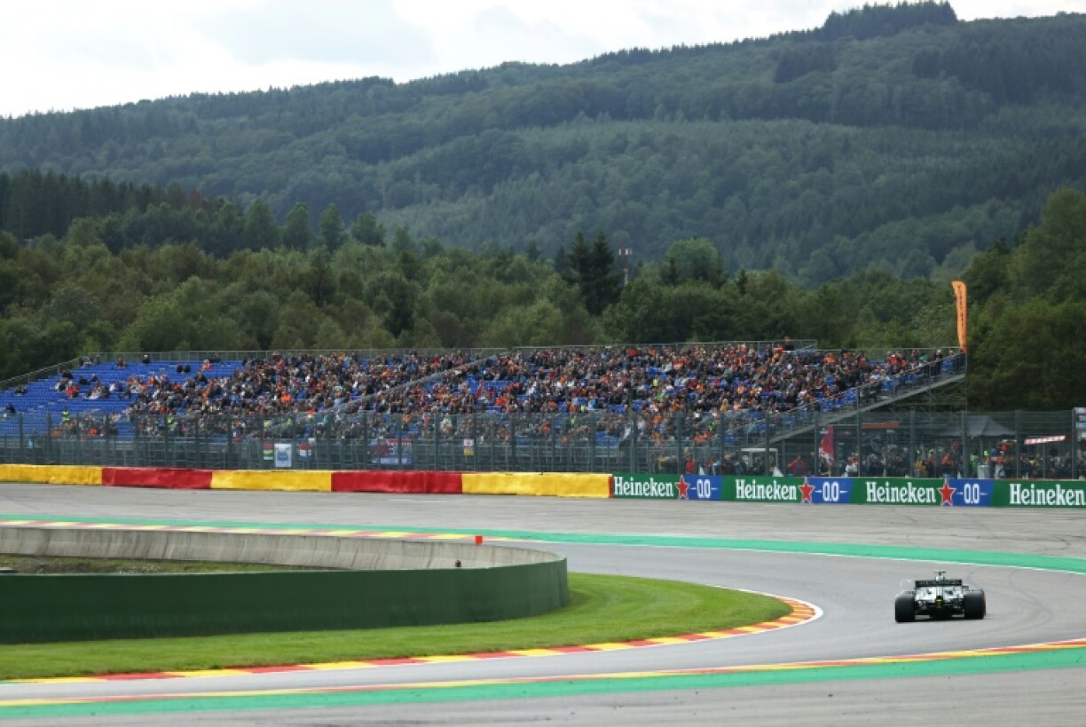 Le circuit de Spa-Francorchamps en Belgique lors des essais du GP de F1, le 27 août 2021