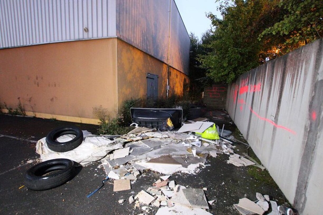 The place where the dismembered body of Diana Santos was found in Mont-Saint-Martin on 19 September 2022