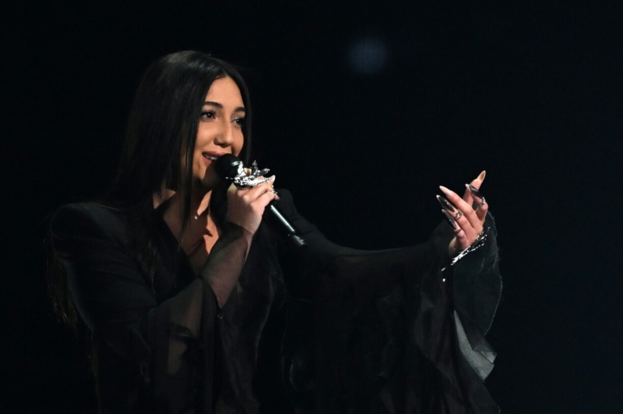 Two people tried to get on stage during Yuval Raphael's performance