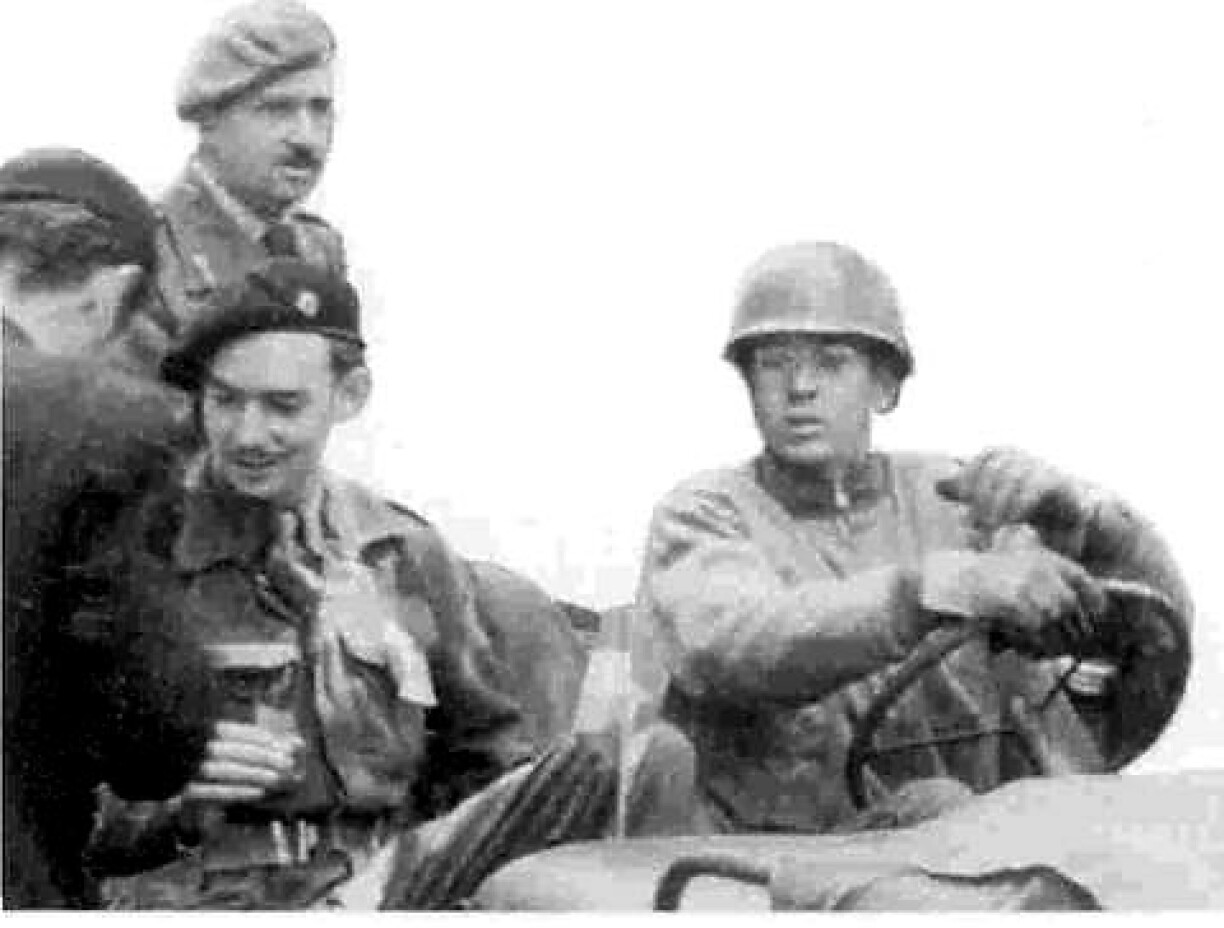 Prince Jean, together with his father Prince Félix at the liberation of Luxembourg City in 1944.