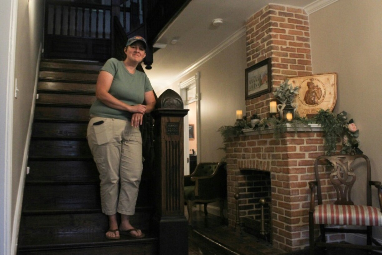 Nicole Harris, 47 ans, propriétaire de chambres d'hôtes à Berkeley Springs, en Virginie-Occidentale, le 31 juillet 2025