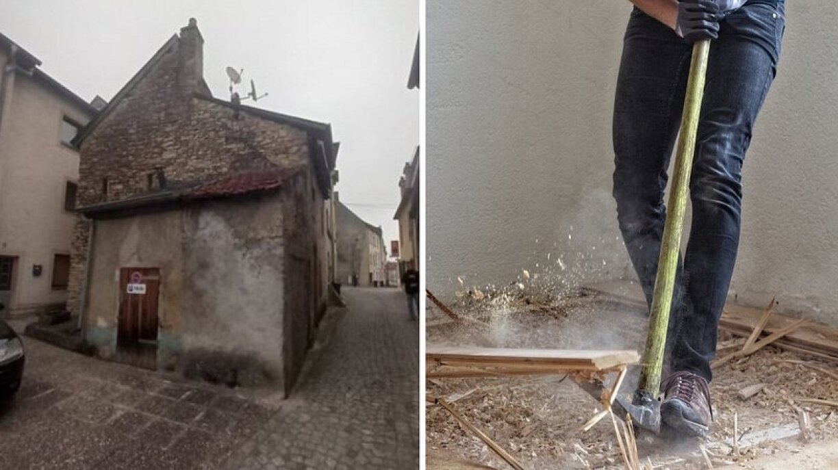 Another real-estate article came close to topping the list, with this property (in need of some light touching up) was offered up at just €350,000.