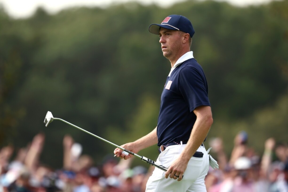 World No. 8 Justin Thomas competes in the 2025 Ryder Cup