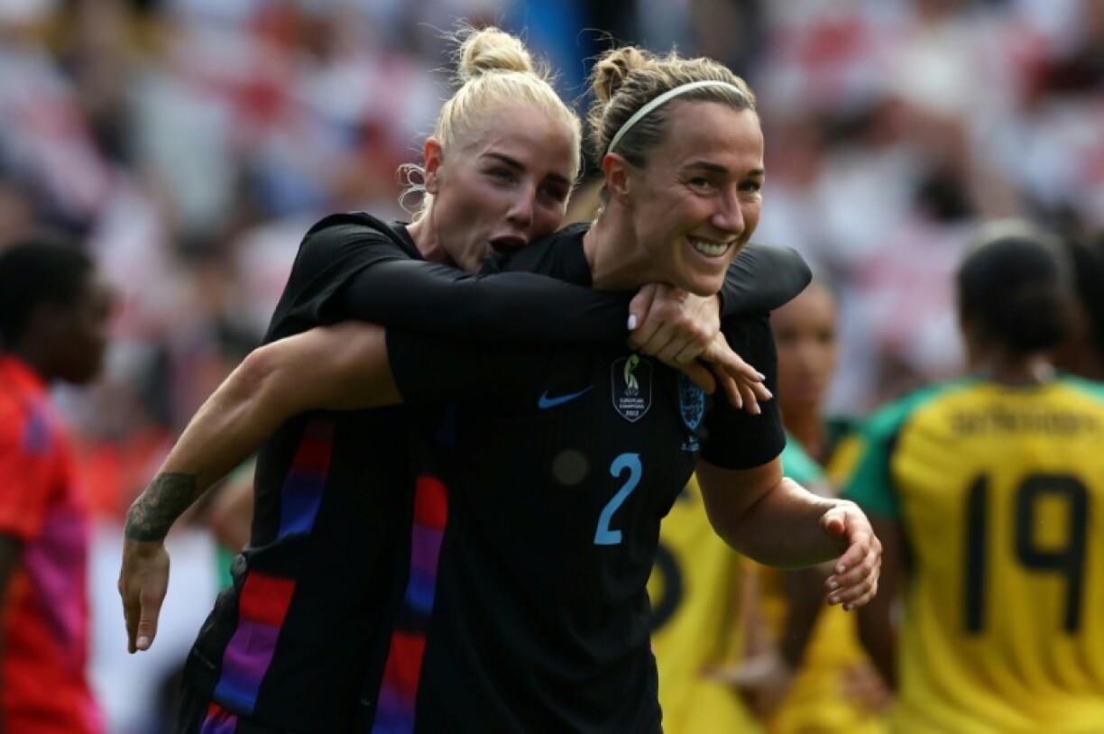 Lucy Bronze scored in England's 7-0 friendly win over Jamaica