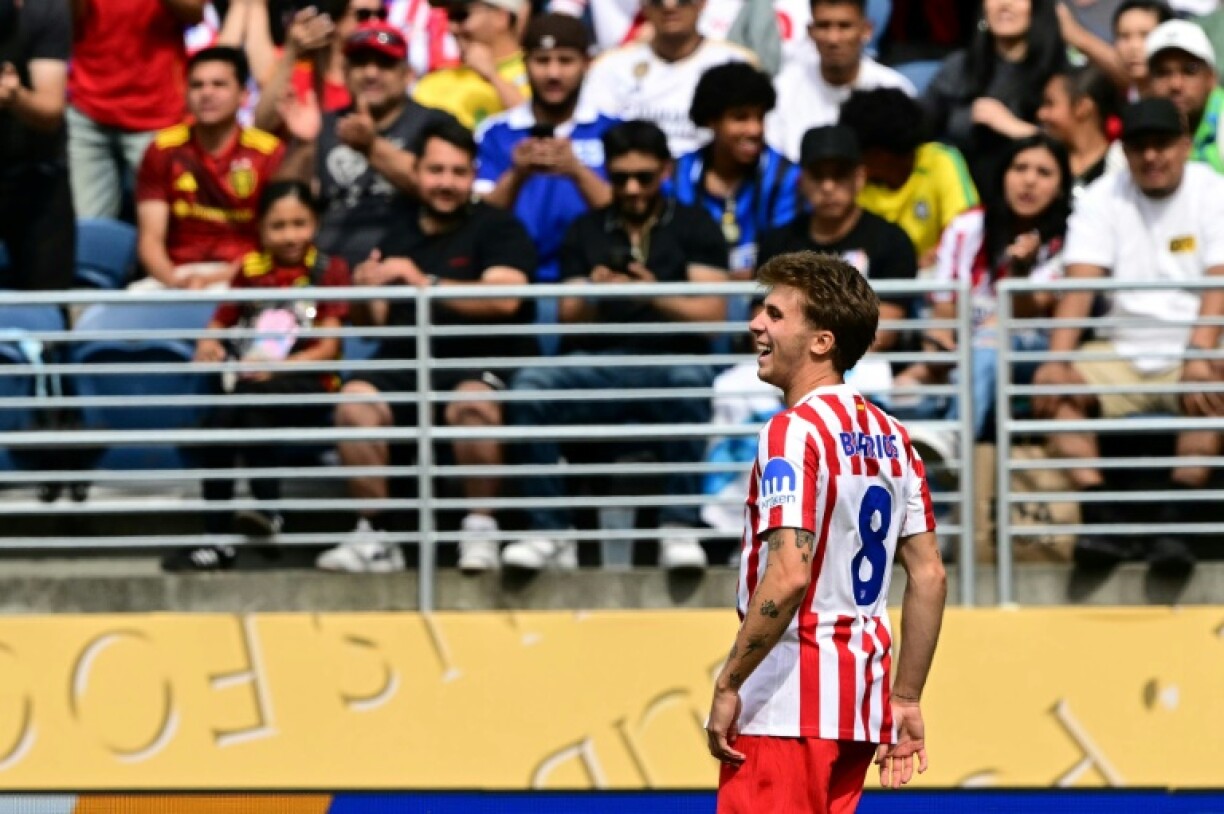 Pablo Barrios scored twice as Atletico Madrid beat the Seattle Sounders 3-1 at Lumen Field on Thursday.