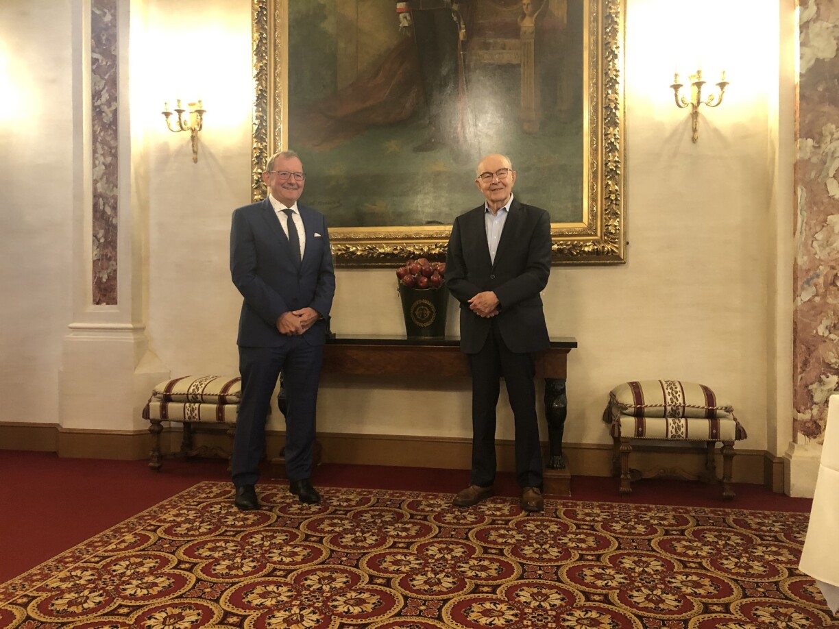 De Jean Spautz gouf um Mëttwoch de Moie vum Chamberpresident Fernand Etgen empfaangen.