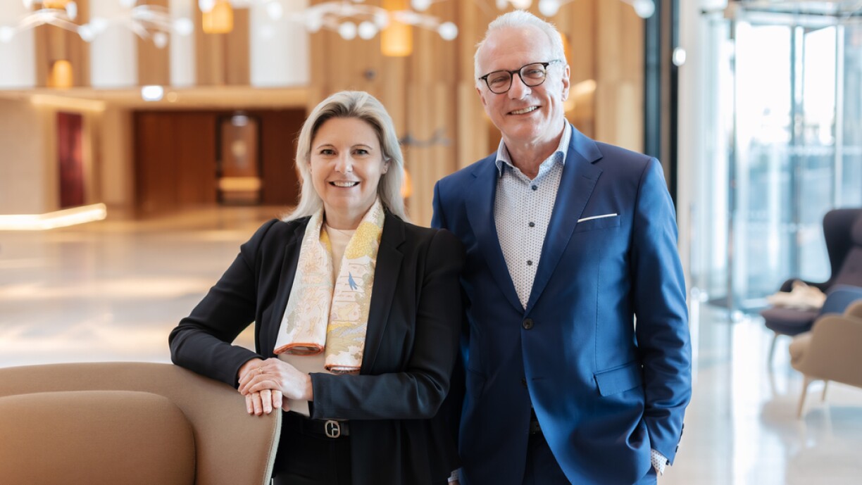 Marie-Hélène Massard andMarc Lauer.