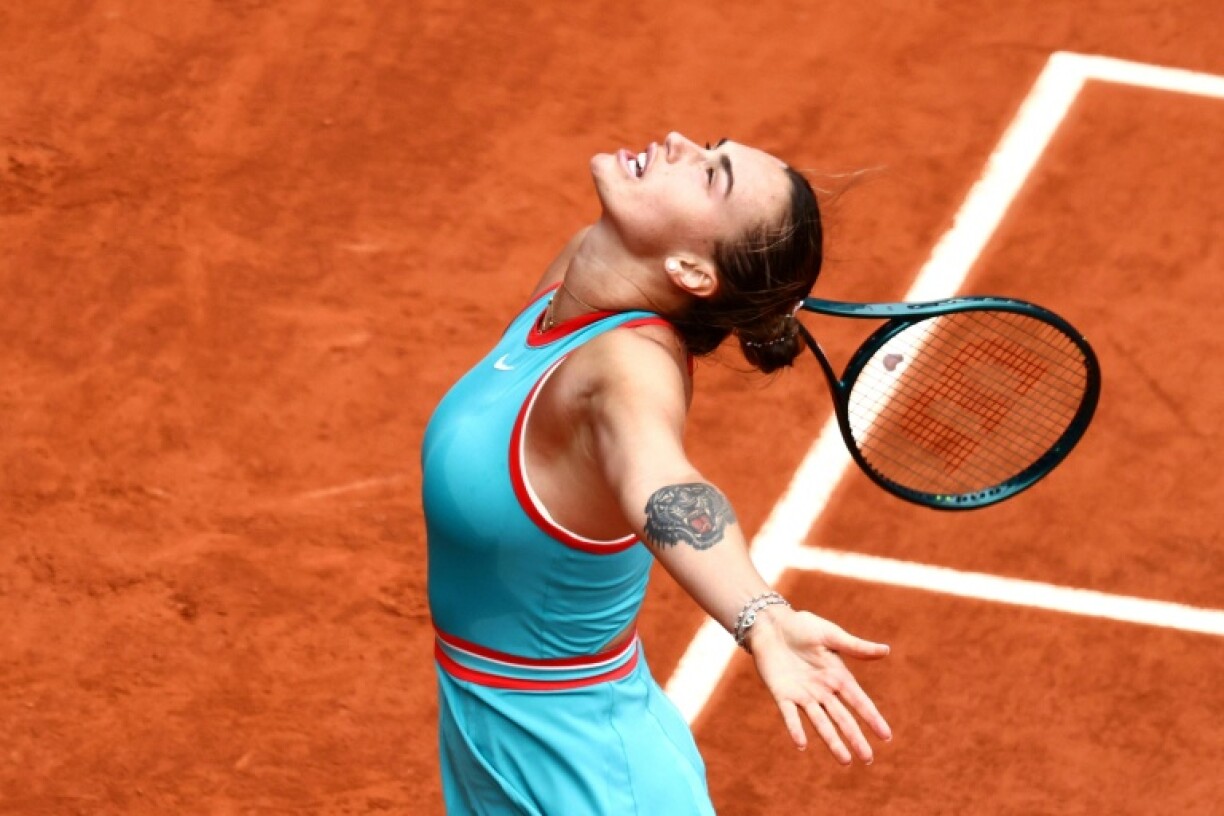 Aryna Sabalenka reacted furiously at her own performance in losing the French Open final