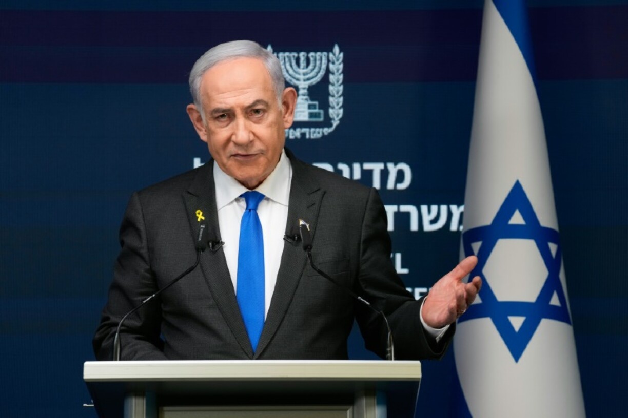 Le Premier ministre israélien Benjamin Netanyahu s'exprime lors d'une conférence de presse à Jérusalem, le 2 septembre 2024
