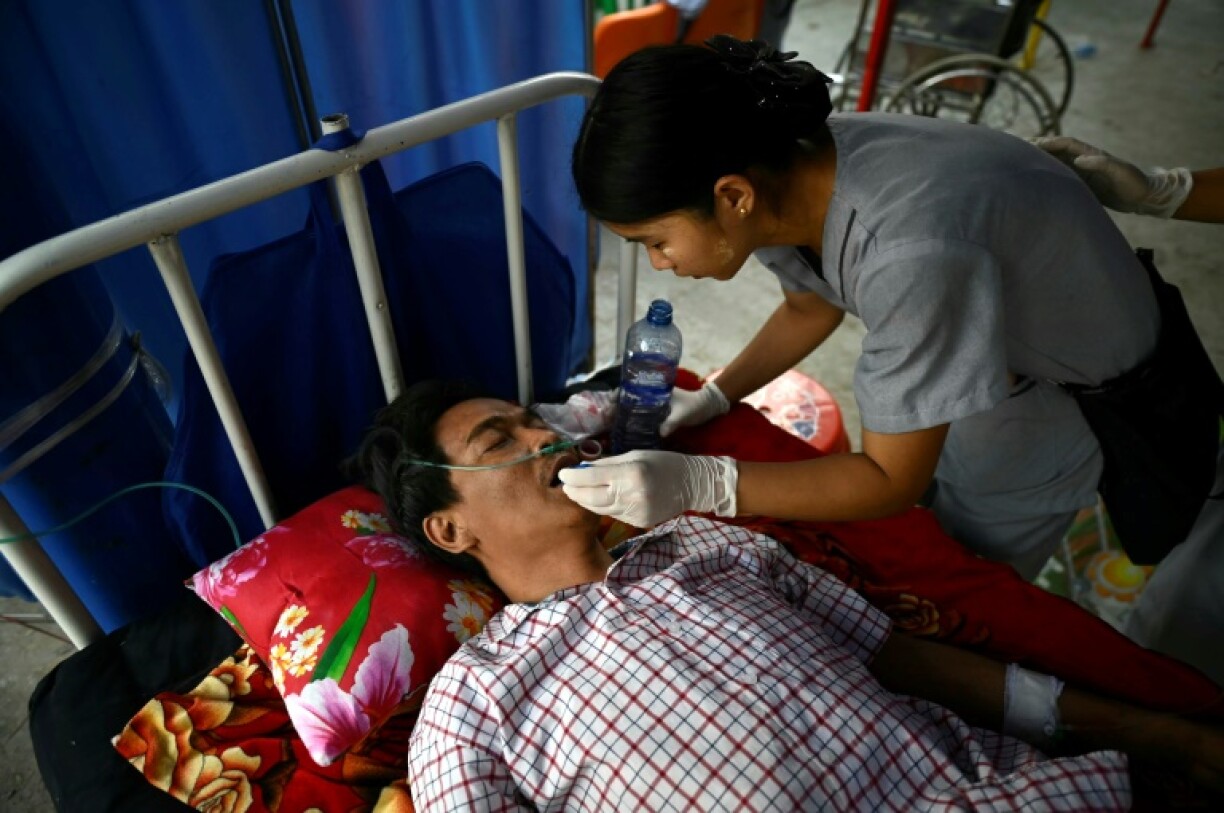 Tin Maung Htwe was rescued after five days of being trapped under the rubble of a collapsed building after a 7.7-magnitude earthquake