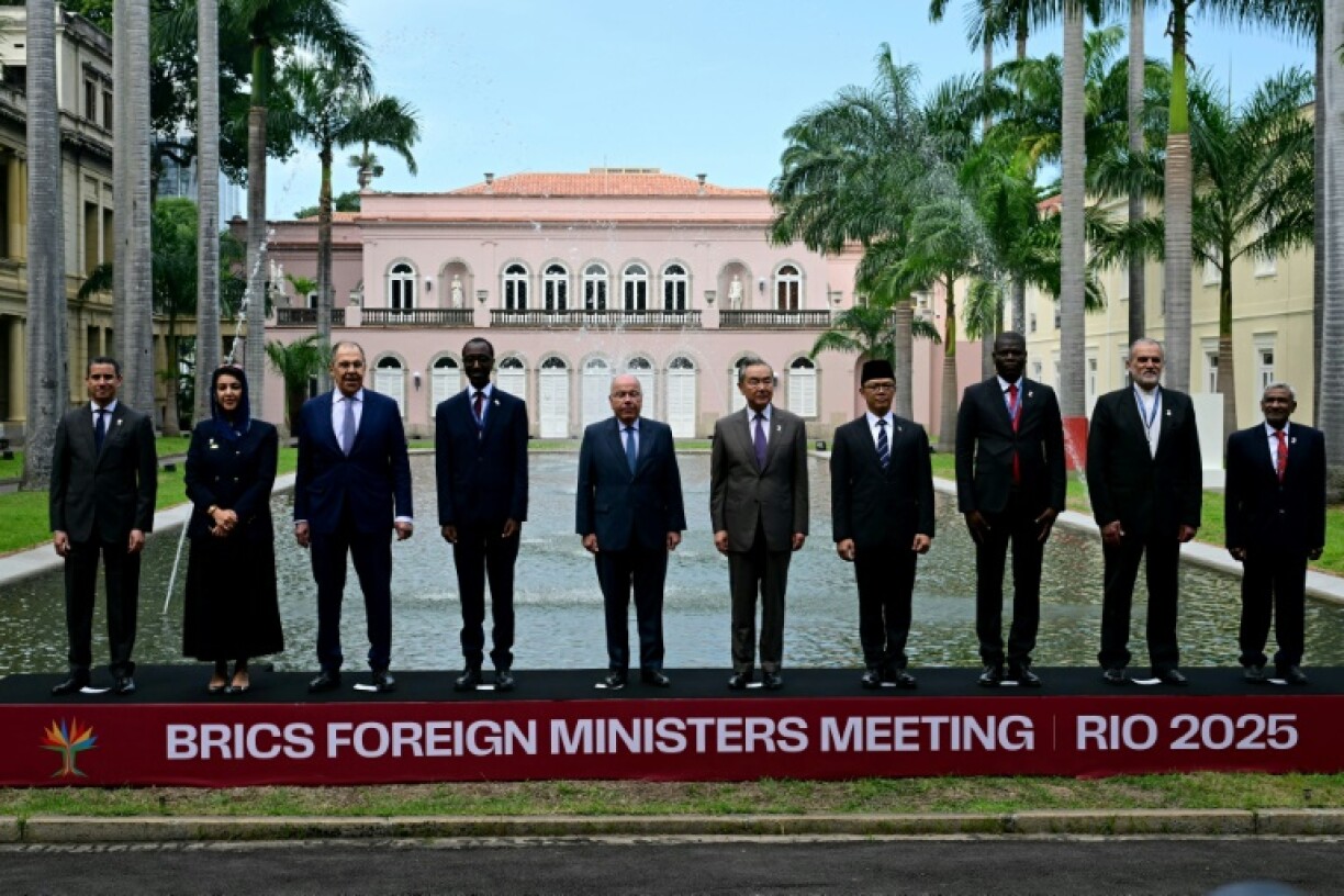 The foreign ministers of Brazil, China and Russia are among top diplomats attending talks between members of the BRICS grouping in Brazil
