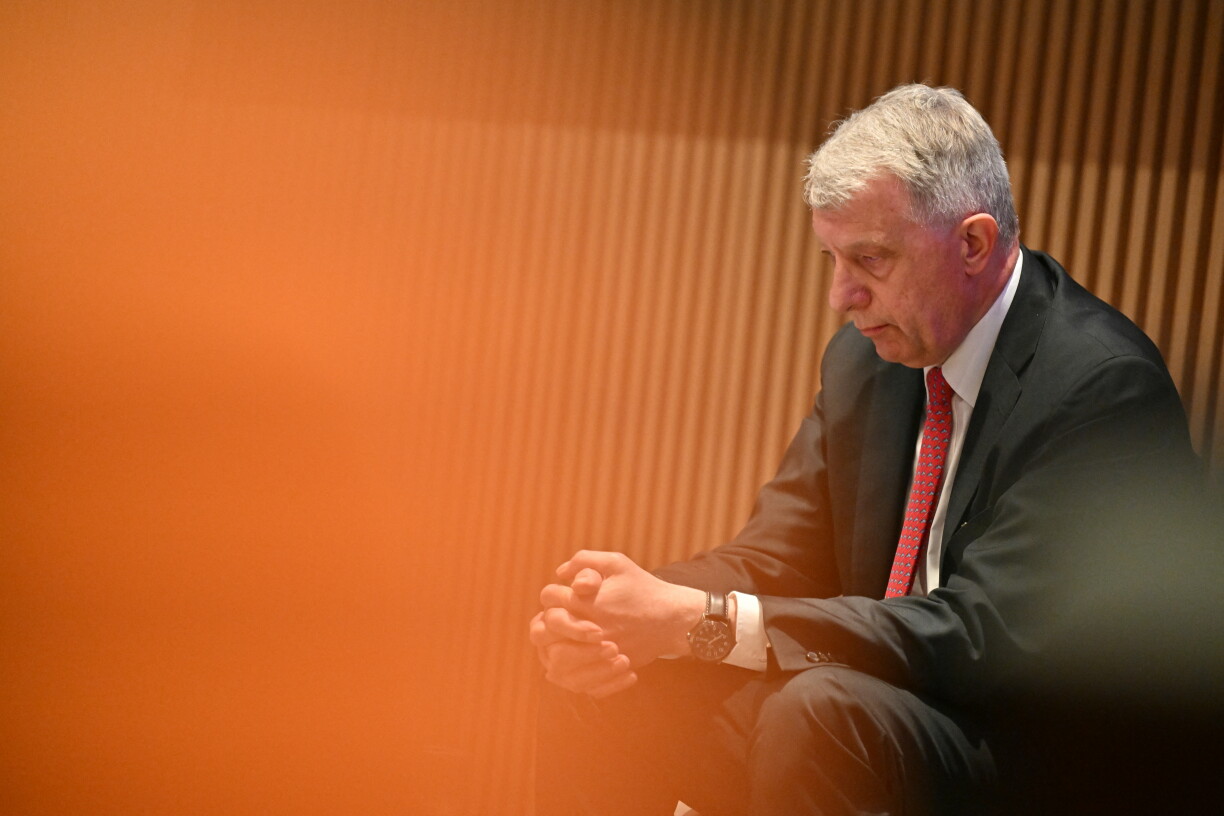 MEP Fernand Kartheiser pictured at the first Patriots Network conference in Paris on 2 May 2026.