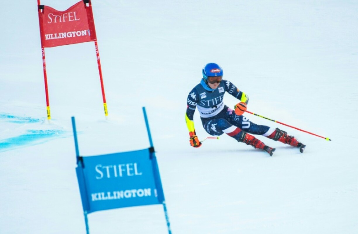 American Mikaela Shiffrin races in the women's alpine World Cup giant slalom in Killington