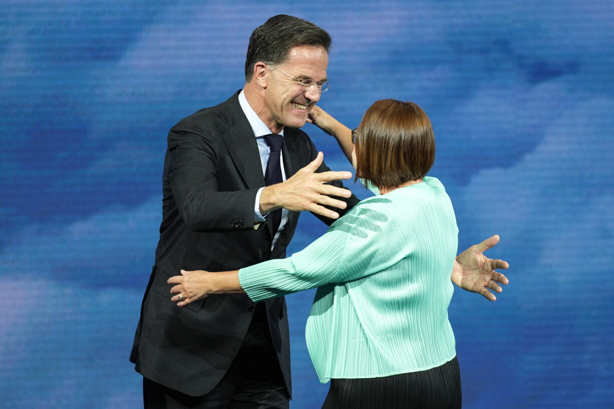 D'Yuriko Backes mam NATO-Generalsekretär Mark Rutte.
