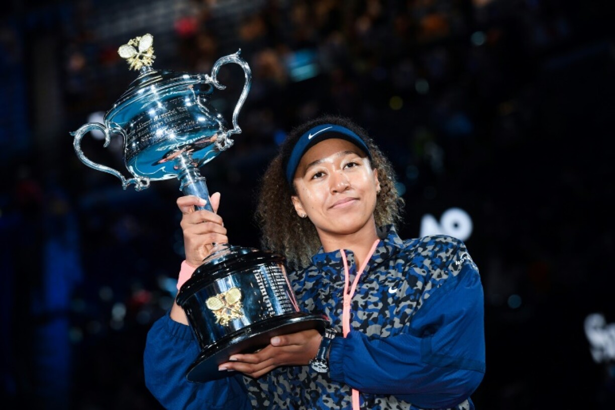 Naomi Osaka lauréate de l'Open d'Australie, le 20 février 2021 à Melbourne