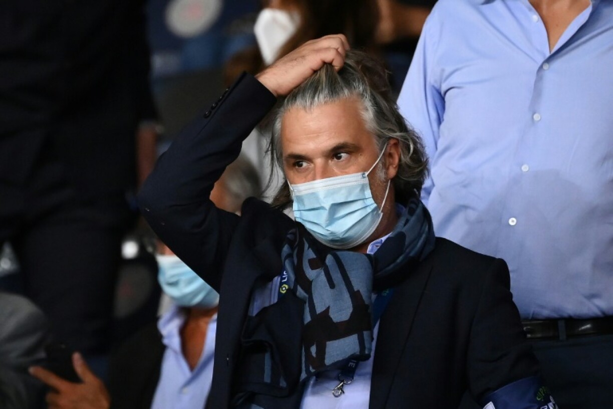 Le président de la Ligue de football professionnel, Vincent Labrune, lors du match de Ligue 1 entre le Paris Saint-Germain et Marseille, le 13 septembre 2020 au Parc des Princes