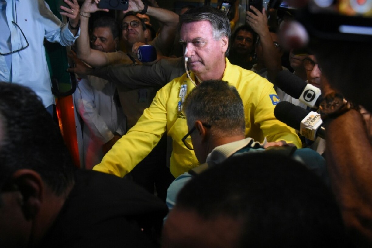 Former Brazilian President Jair Bolsonaro was hospitalized after suffering severe pain related to injuries he suffered in a 2018 stabbing attack