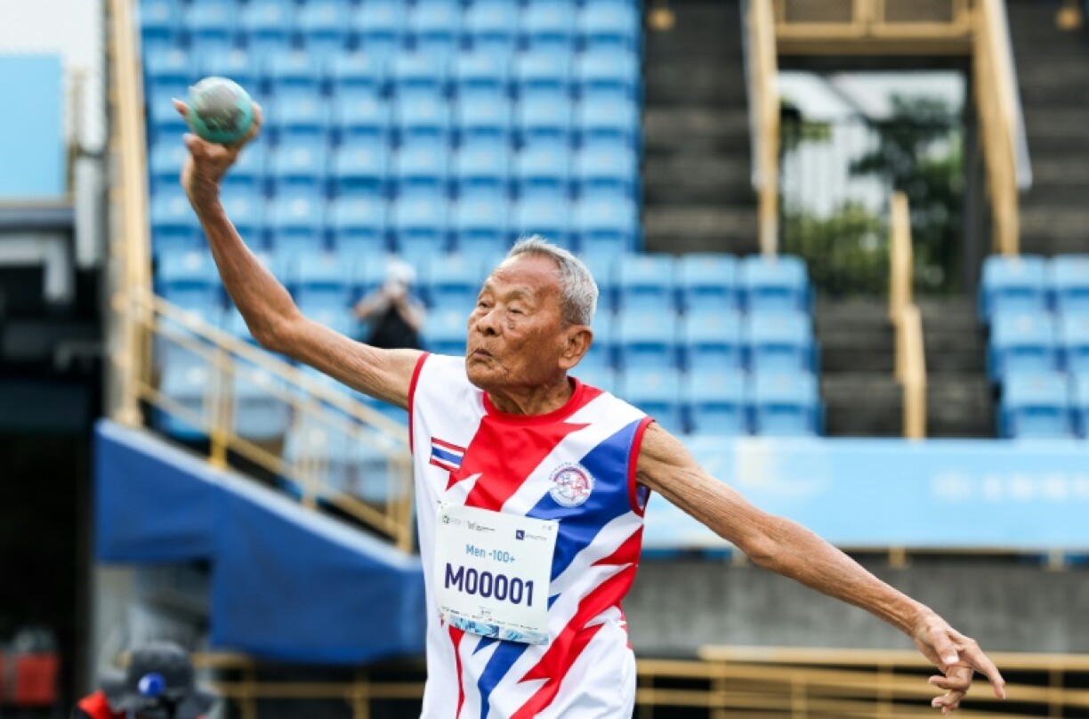 Thailand's Sawang Janpram is the oldest competitor at the World Masters Games
