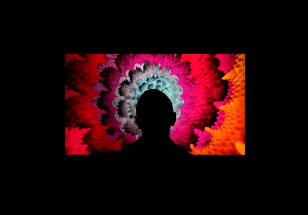 Une oeuvre exposée à la galerie Superchief à New York, dédiée aux oeuvres