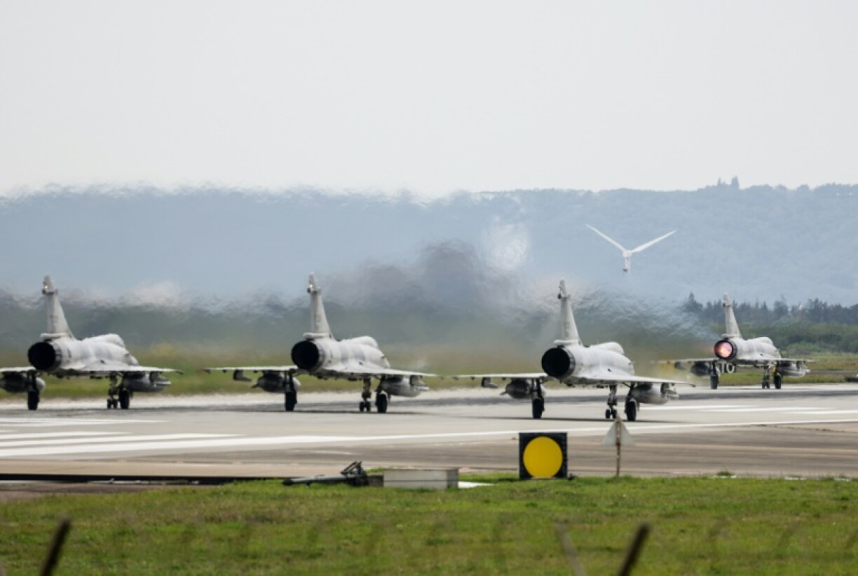 Taipei has dispatched its own air and maritime forces in response to China launching military exercises