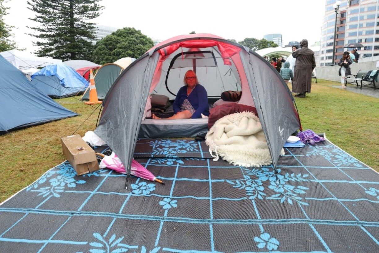 New Zealand anti-vaccine mandate protesters have occupied the area in front of parliament in Wellington for the past six days
