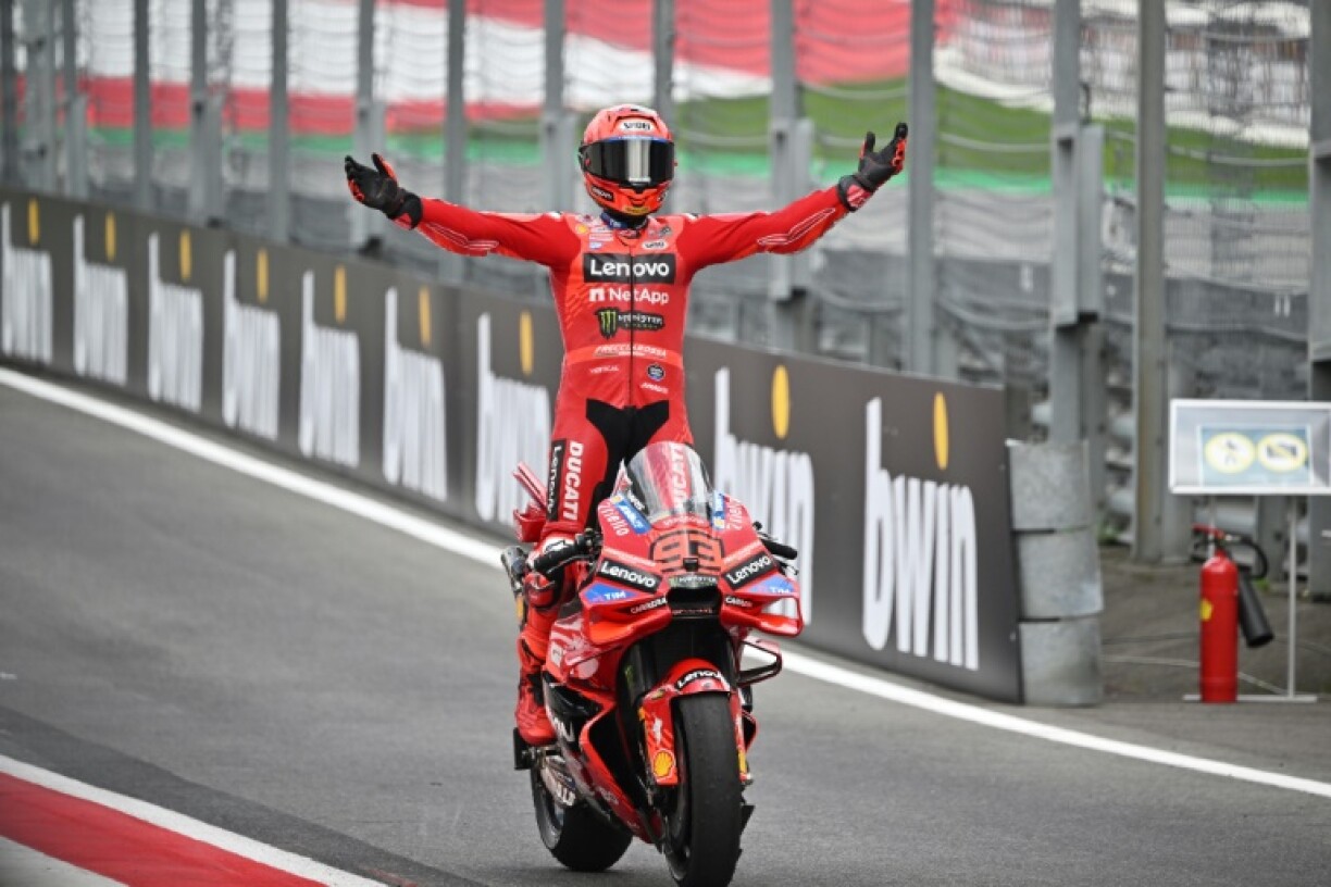 A ninth win of the season and sixth in a row for Ducati's Marc Marquez as he won the Austrian MotoGP at the Red Bull Ring